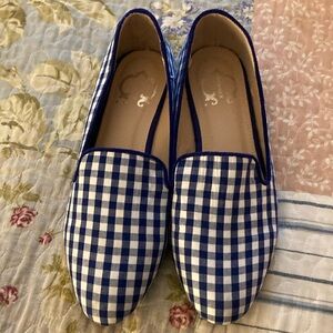 C. Wonder Blue Gingham Flats